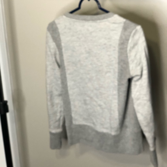 Madewell Gray Pink Crewneck Sweater Sweatshirt - Picture 5 of 6